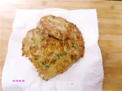 Make Shrimp radish pancakes step 7