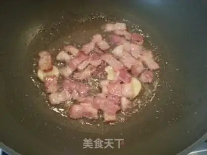 Make Bacon fried Dutch beans step 3
