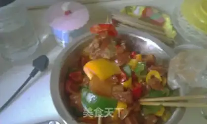 Make Five-coloured meat string step 5