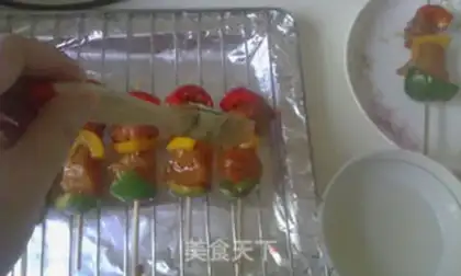 Make Five-coloured meat string step 8