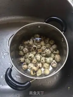 Make Five cedar quail eggs step 0