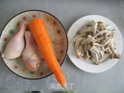 Make Chicken leg carrot mushroom soup step 0