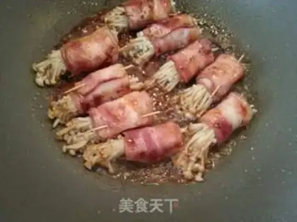 Make Bacon pins and mushrooms step 6