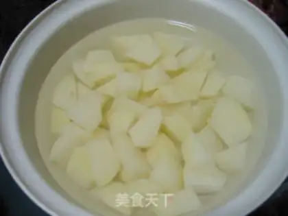 Make Salted potato rice step 1