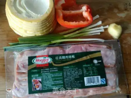 Make Spring fried bacon step 0