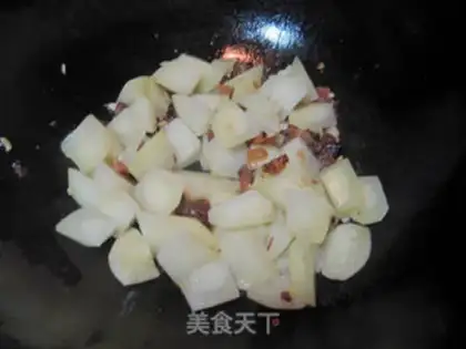 Make Salted potato rice step 3