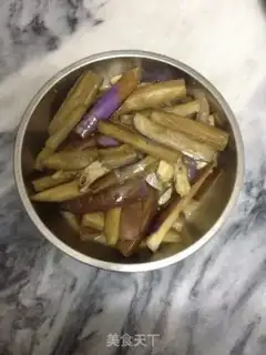 Make Salt fish eggplant step 4