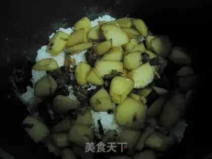 Make Salted potato rice step 6