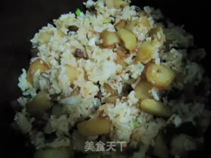 Make Salted potato rice step 7