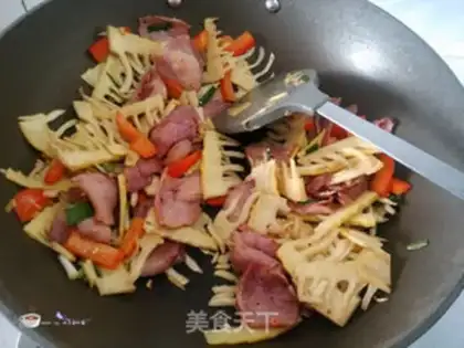 Make Spring fried bacon step 7