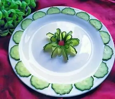 Make Cucumber flower production step 5