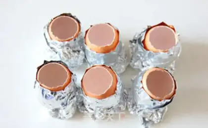Make Eggshell pudding step 2