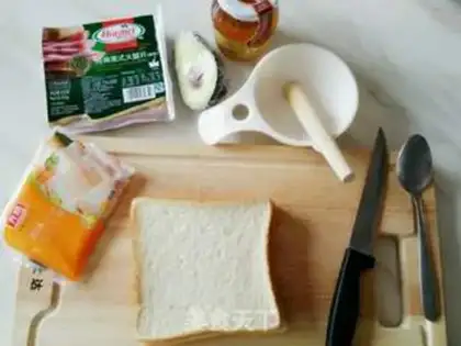 Make Ham cheese sandwich step 0
