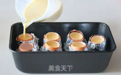 Make Eggshell pudding step 8