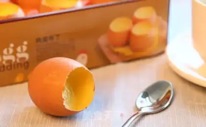 Make Eggshell pudding step 11