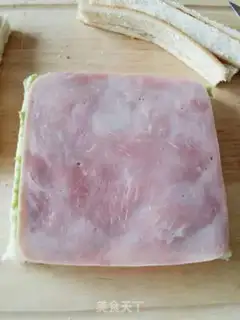 Make Ham cheese sandwich step 5