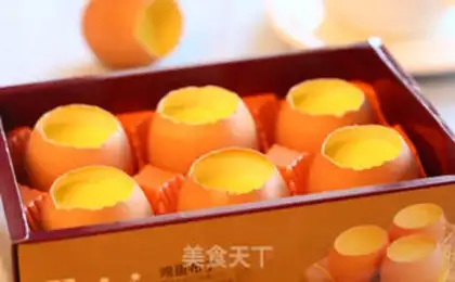 Make Eggshell pudding step 12