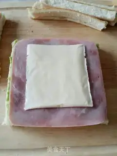 Make Ham cheese sandwich step 6