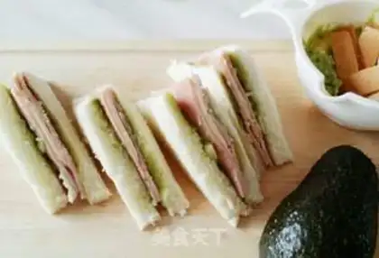 Make Ham cheese sandwich step 10