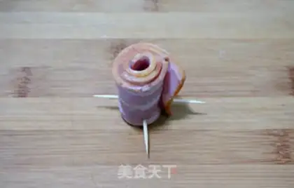 Make Homer Bacon roses step 3