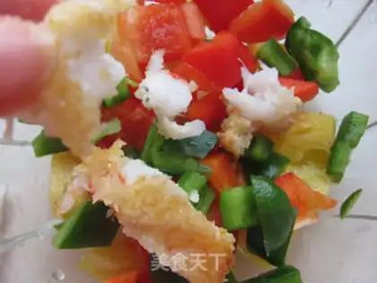 Make Vegetable salad and sandwiches step 3