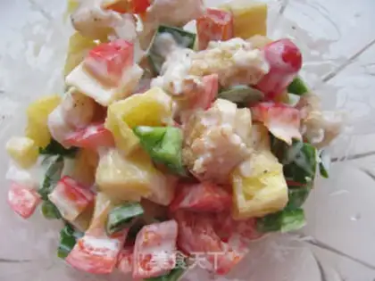 Make Vegetable salad and sandwiches step 5