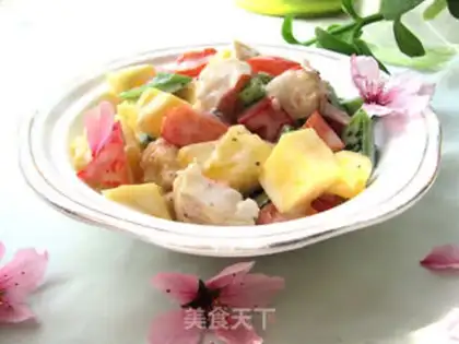 Make Vegetable salad and sandwiches step 6