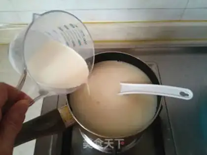 Make Lotus soy pudding step 5