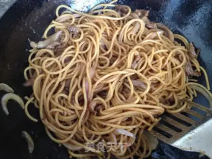 Make Black pepper willow pasta step 7