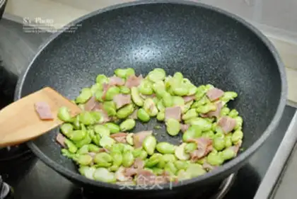 Make Spruct mushroom fried bacon step 4