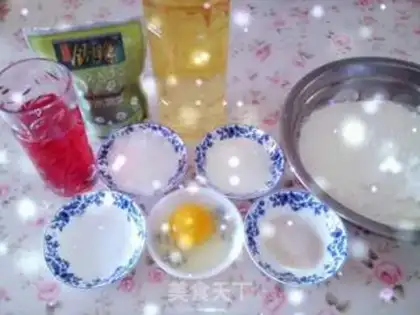 Make Light pink rose bread step 0