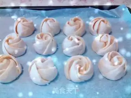 Make Light pink rose bread step 11
