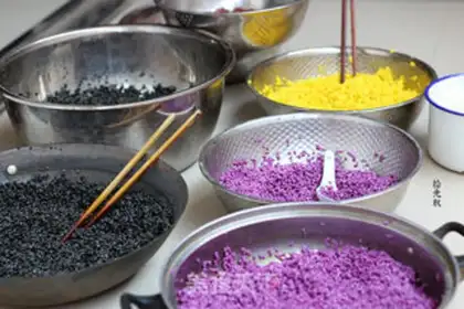 Make Natural five-colour rice step 15
