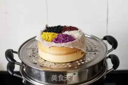 Make Natural five-colour rice step 18