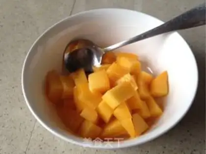 Make Coconut mango pudding step 2