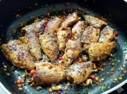 Make Fried minnow step 9