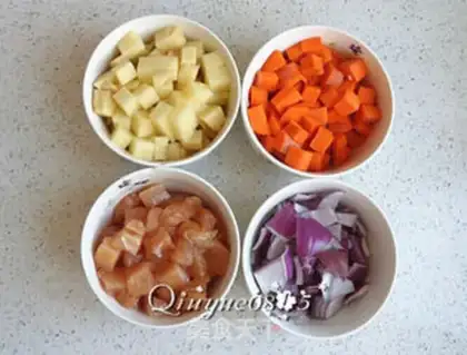 Make Curry chicken step 1