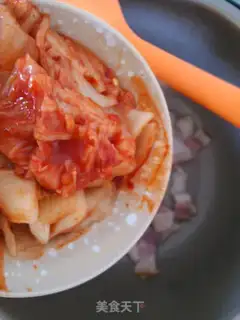 Make Hot cabbage and bacon step 4