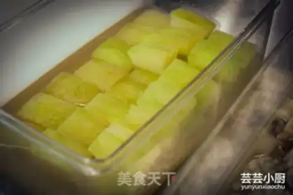 Make Poof melon seafood step 2