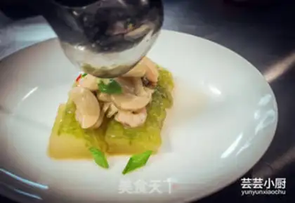 Make Poof melon seafood step 4