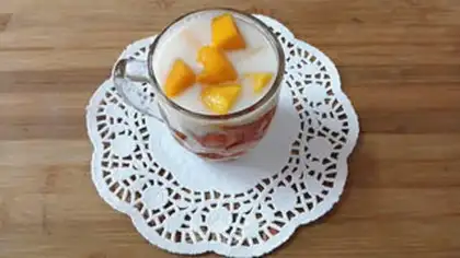 Make Coconut mango cape step 18