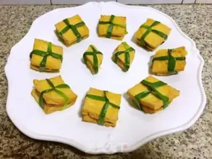 Make Gold tofu box step 7