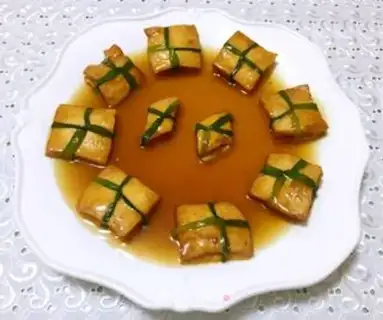 Make Gold tofu box step 10