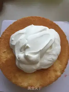 Make Fruit and cream cake step 5