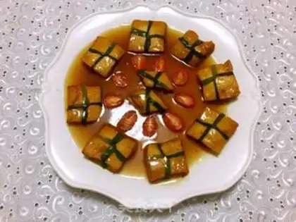 Make Gold tofu box step 12