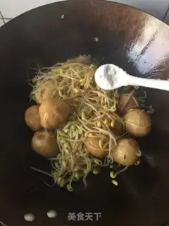 Make The soybeans sprouts squirm meat step 7