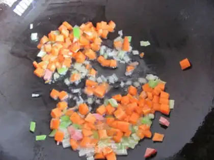 Make Ham peas step 2