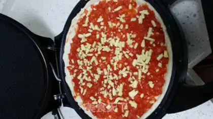 Make Shrimp bacon pizza step 11