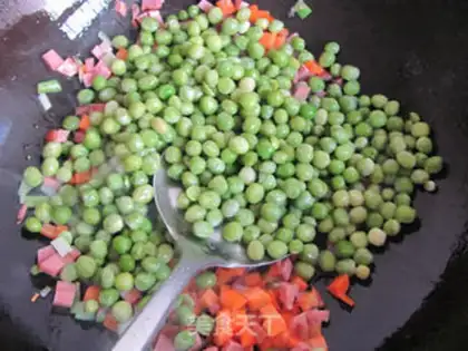 Make Ham peas step 4
