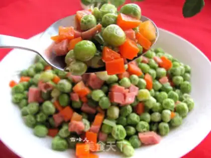 Make Ham peas step 7
